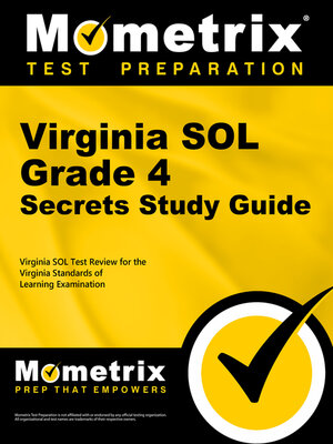 cover image of Virginia SOL Grade 4 Secrets Study Guide